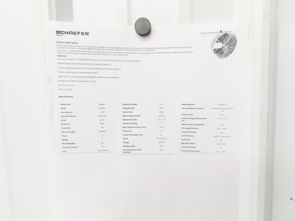 Schaefer VK24-3 Horizontal Air Flow Fan 24" 1/2Hp 230/460V 3Ph 1800RPM 7750CFM