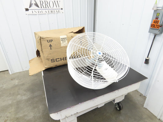 Schaefer VK24-3 Horizontal Air Flow Fan 24" 1/2Hp 230/460V 3Ph 1800RPM 7750CFM