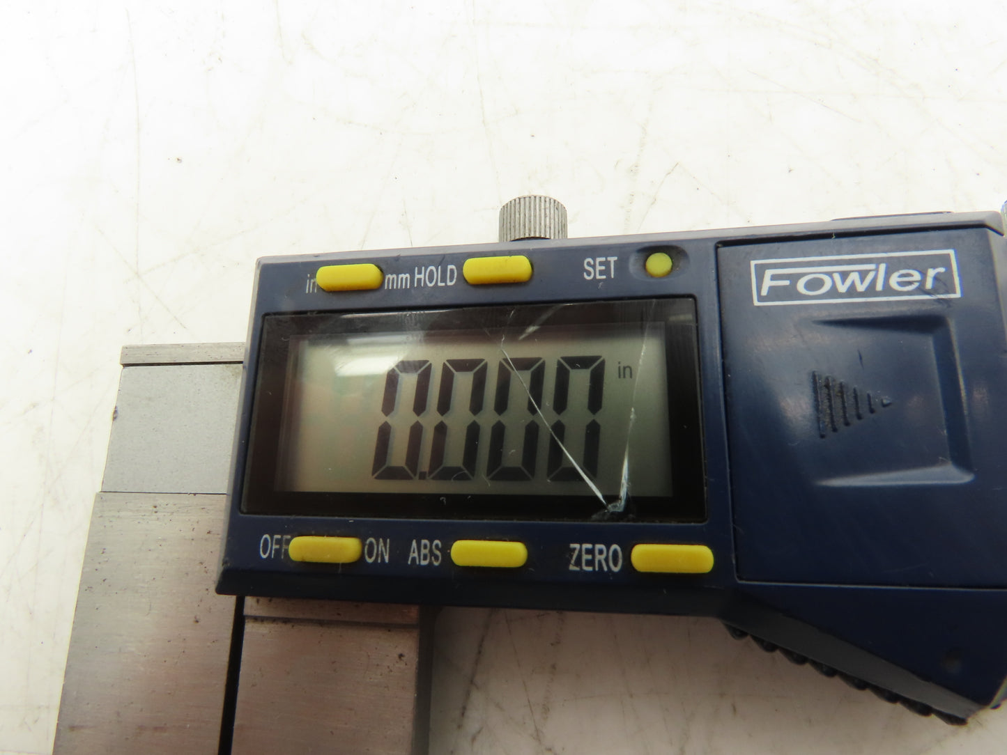 Fowler 54-100-312-0 Xtra-Range Digital Caliper 12" 300mm Nib Jaws *Cracked Glass