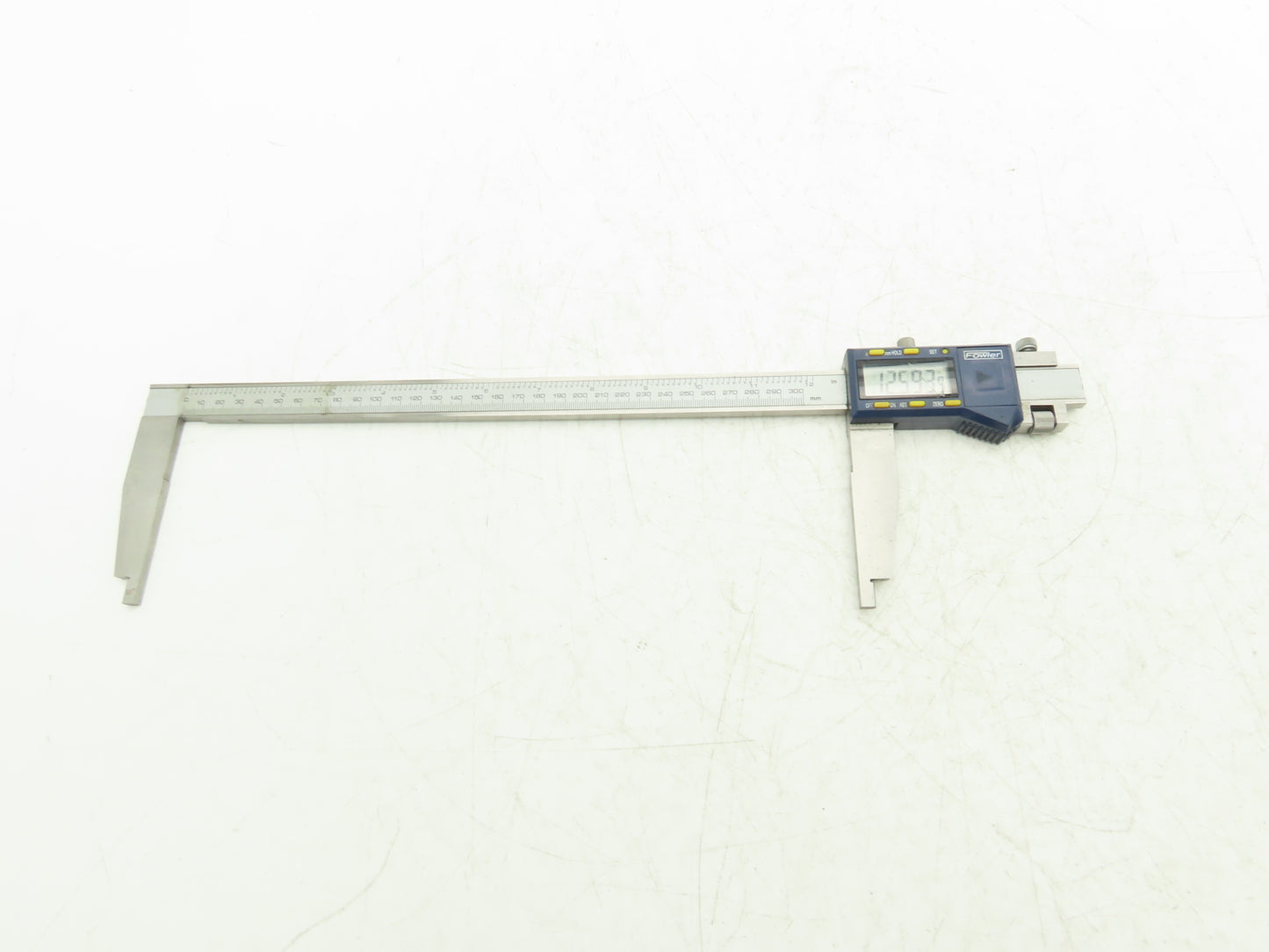 Fowler 54-100-312-0 Xtra-Range Digital Caliper 12" 300mm Nib Jaws *Cracked Glass