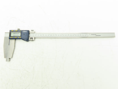Fowler 54-100-312-0 Xtra-Range Digital Caliper 12" 300mm Nib Jaws *Cracked Glass