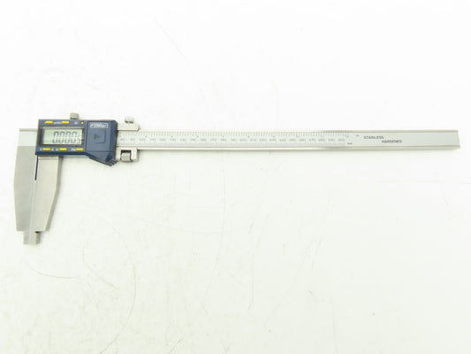 Fowler 54-100-312-0 Xtra-Range Digital Caliper 12" 300mm Nib Jaws *Cracked Glass