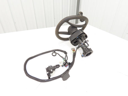 Hyster 8808585 Forklift Steering Wheel & Bracket Assembly Removed From E100XN