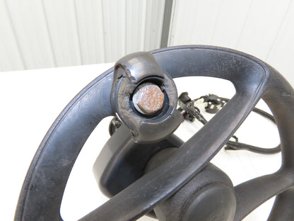 Hyster 8808585 Forklift Steering Wheel & Bracket Assembly Removed From E100XN