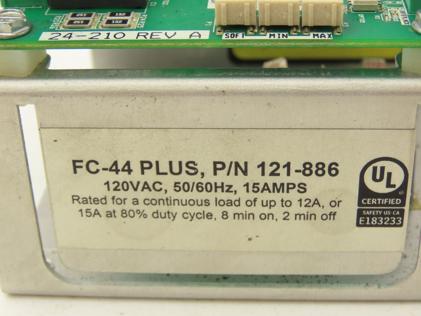 Rodix 121-886 FC-44 PLUS Feeder Cube 120VAC 50/60 Hz 15A w/ 24-210 Rev A PCB