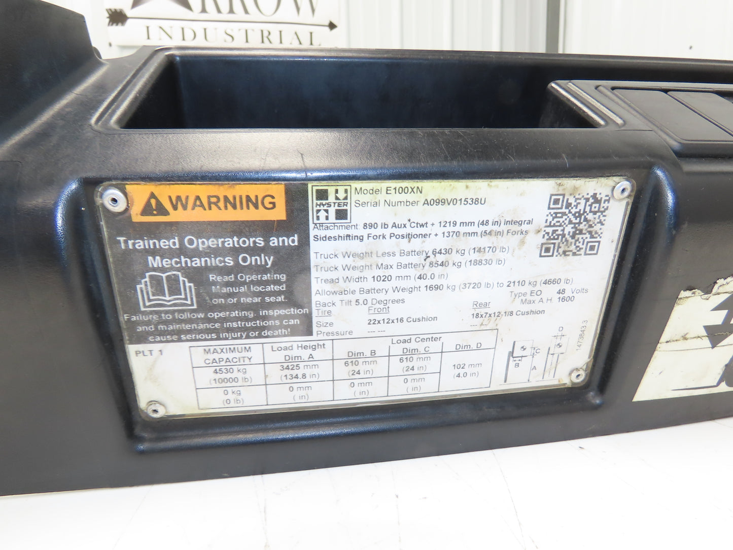 Danaher ACS48XL-875F-23P AC SuperDrive Forklift Motor Controller 48V Off E100XN