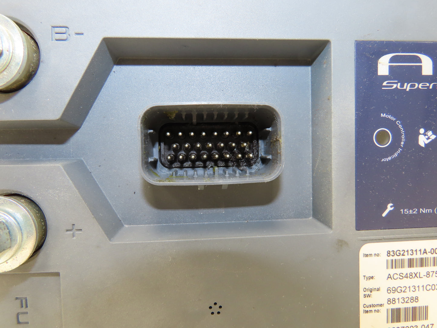 Danaher ACS48XL-875F-23P AC SuperDrive Forklift Motor Controller 48V Off E100XN