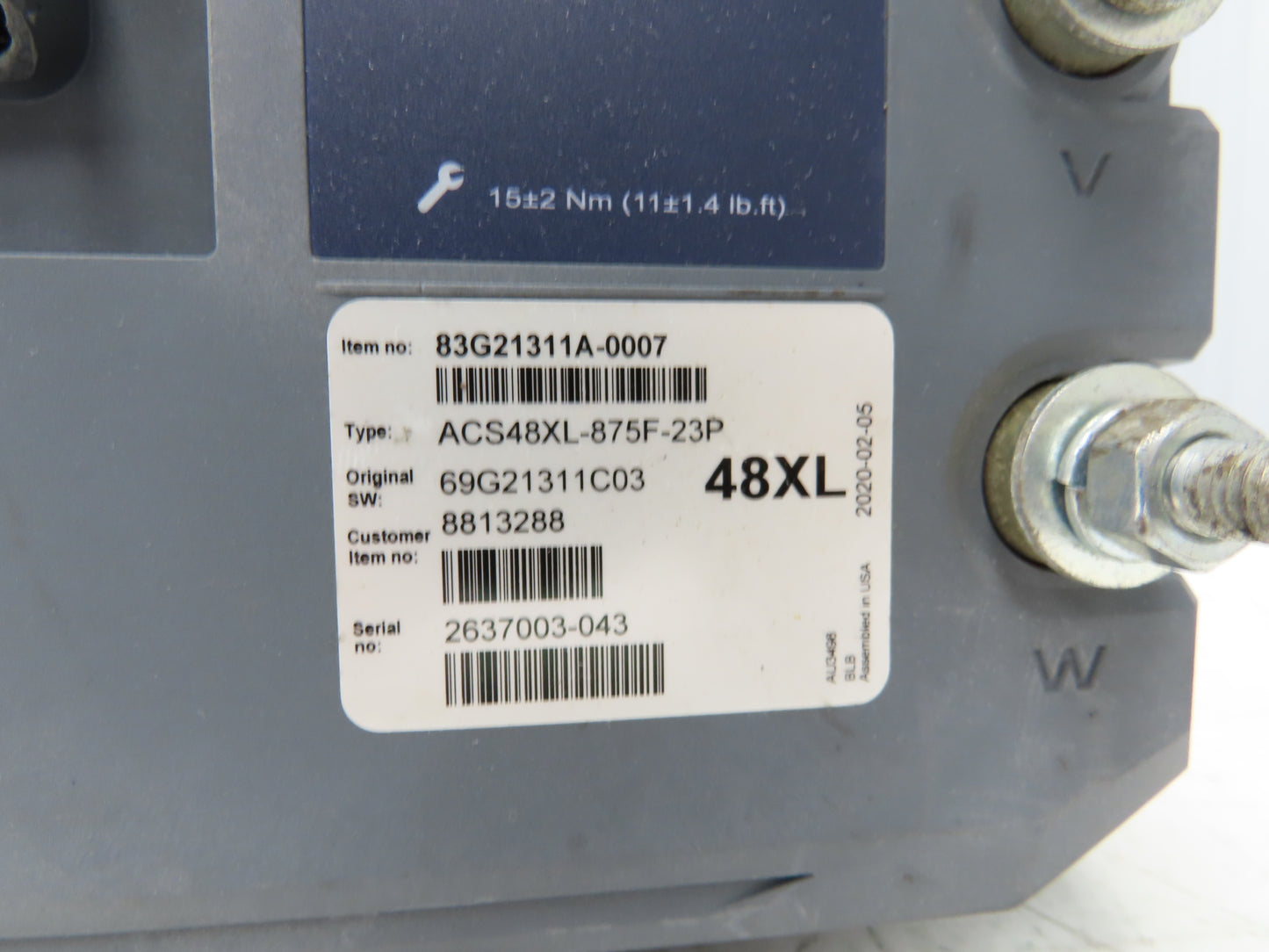 Danaher ACS48XL-875F-23P AC SuperDrive Forklift Motor Controller 48V READ