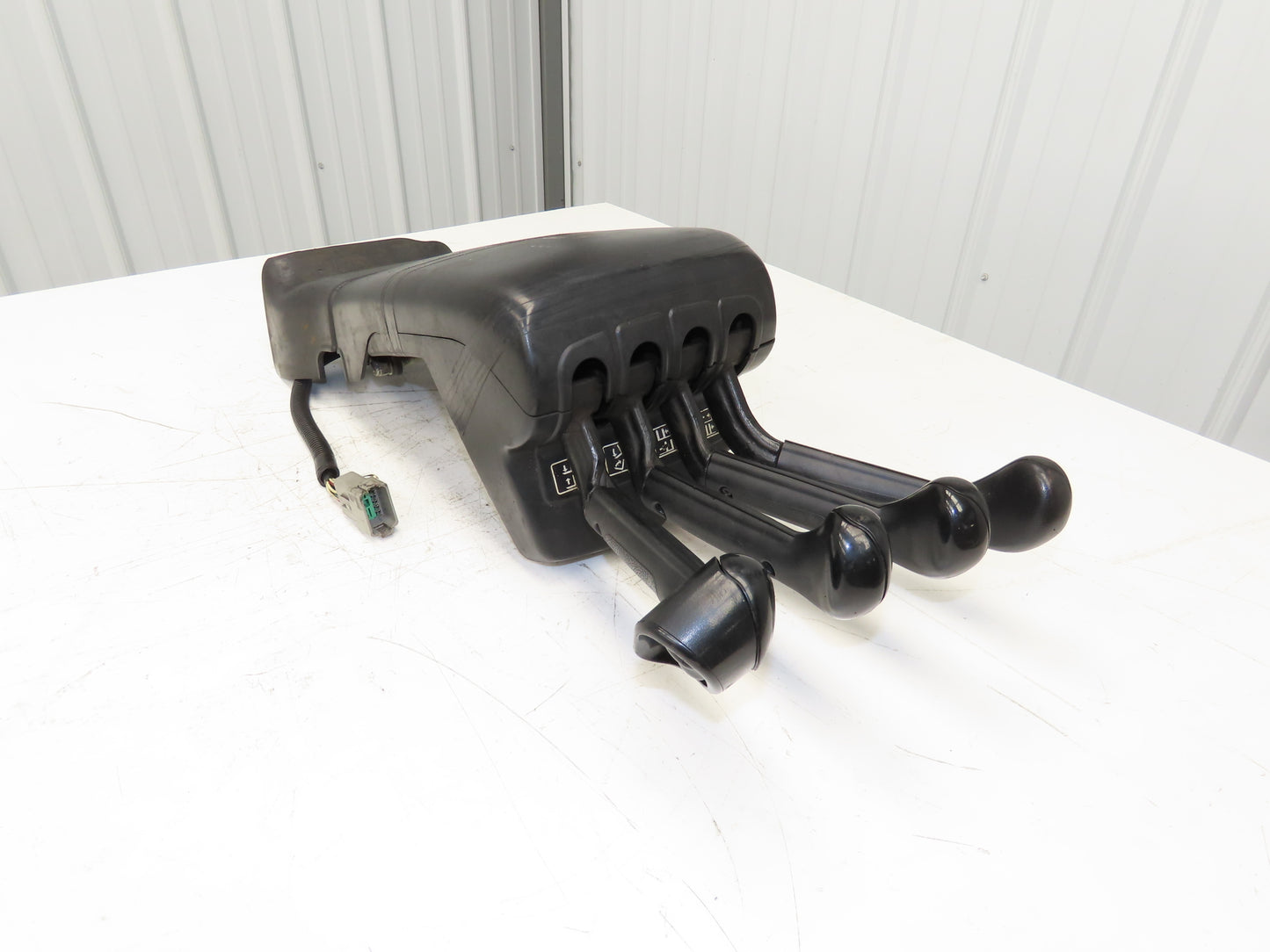 Hyster E100XN Forklift Four Lever Control Assembly Lift Tilt Shift Position READ