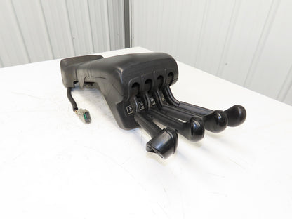 Hyster E100XN Forklift Four Lever Control Assembly Lift Tilt Shift Position READ