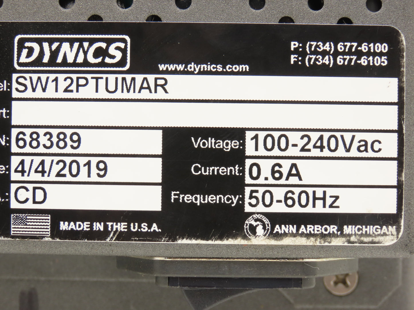 Dynics SW12PTUMAR 12" Touch Screen for Industrial Computer