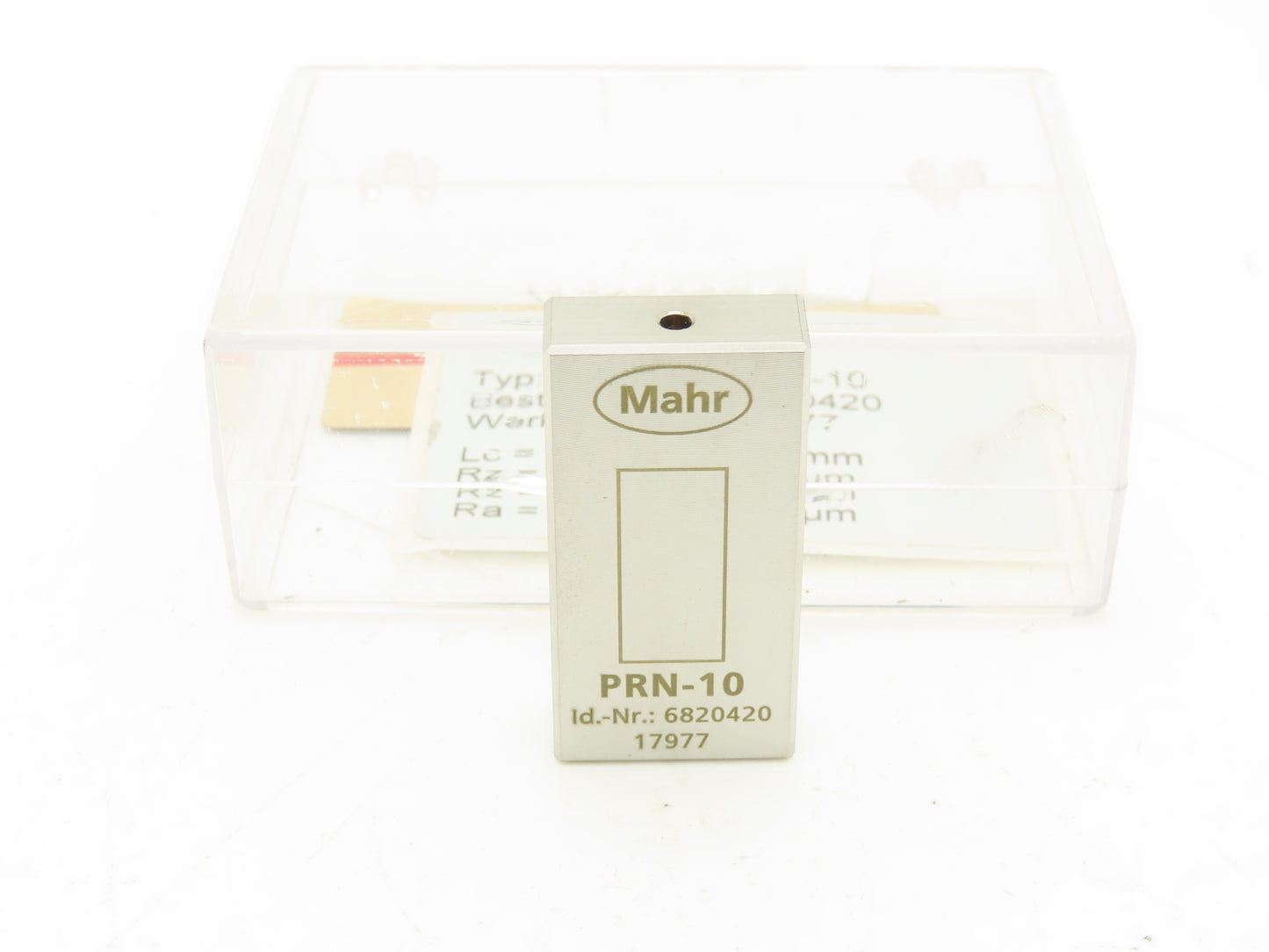 Mahr 6820420 PRN-10 Surface Roughness Standard Chrome Plated Gage Block