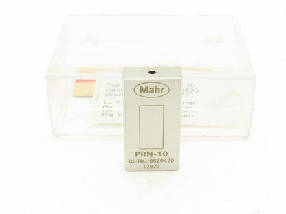 Mahr 6820420 PRN-10 Surface Roughness Standard Chrome Plated Gage Block