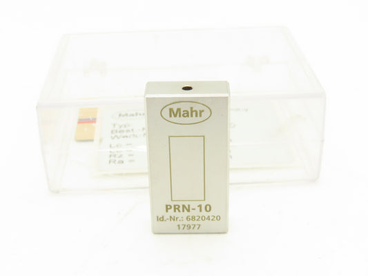 Mahr 6820420 PRN-10 Surface Roughness Standard Chrome Plated Gage Block