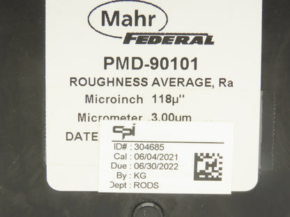 Mahr PMD-90101 Portable Surface Roughness Test Specimen Set of 5