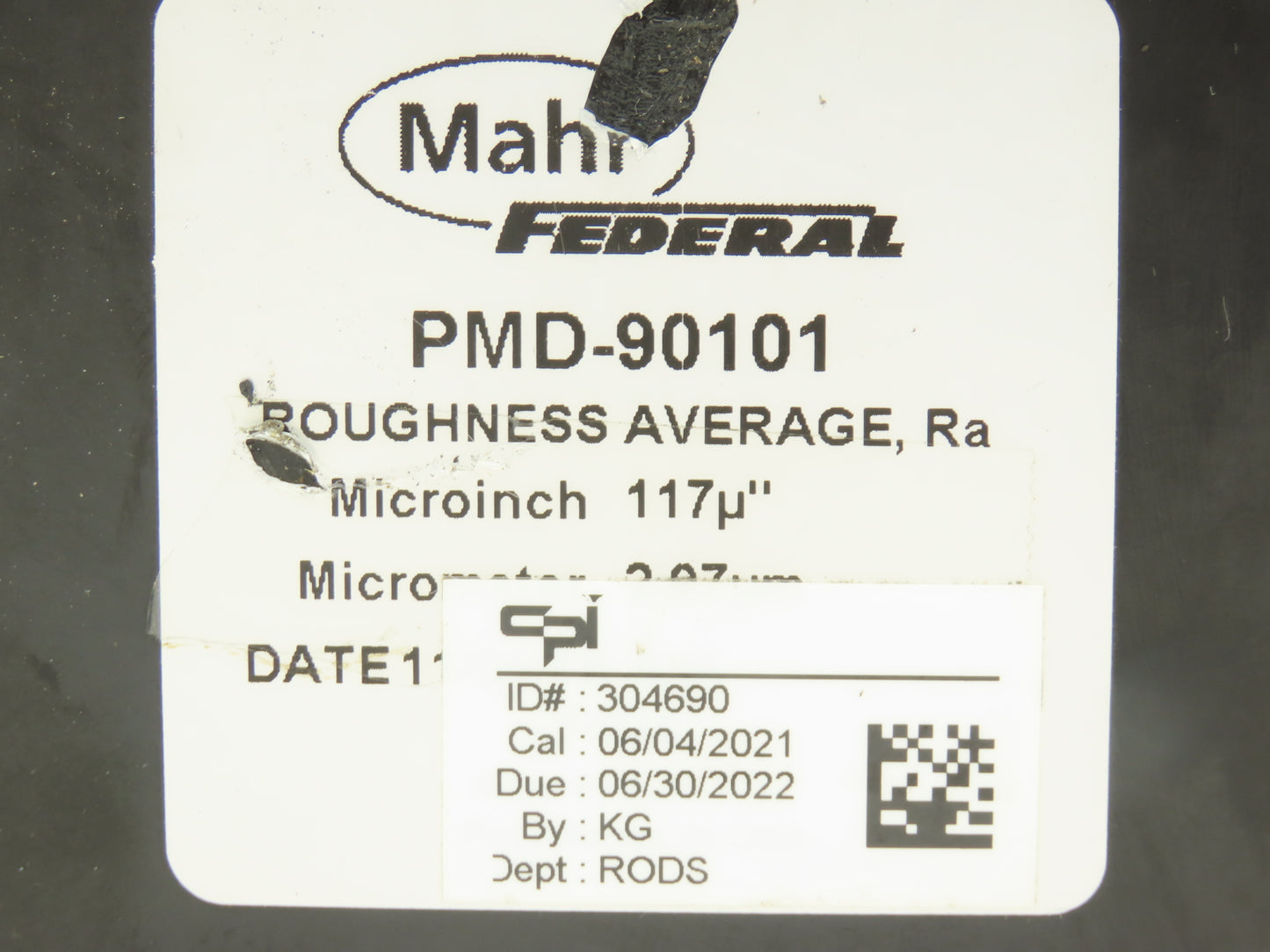 Mahr PMD-90101 Portable Surface Roughness Test Specimen Set of 5