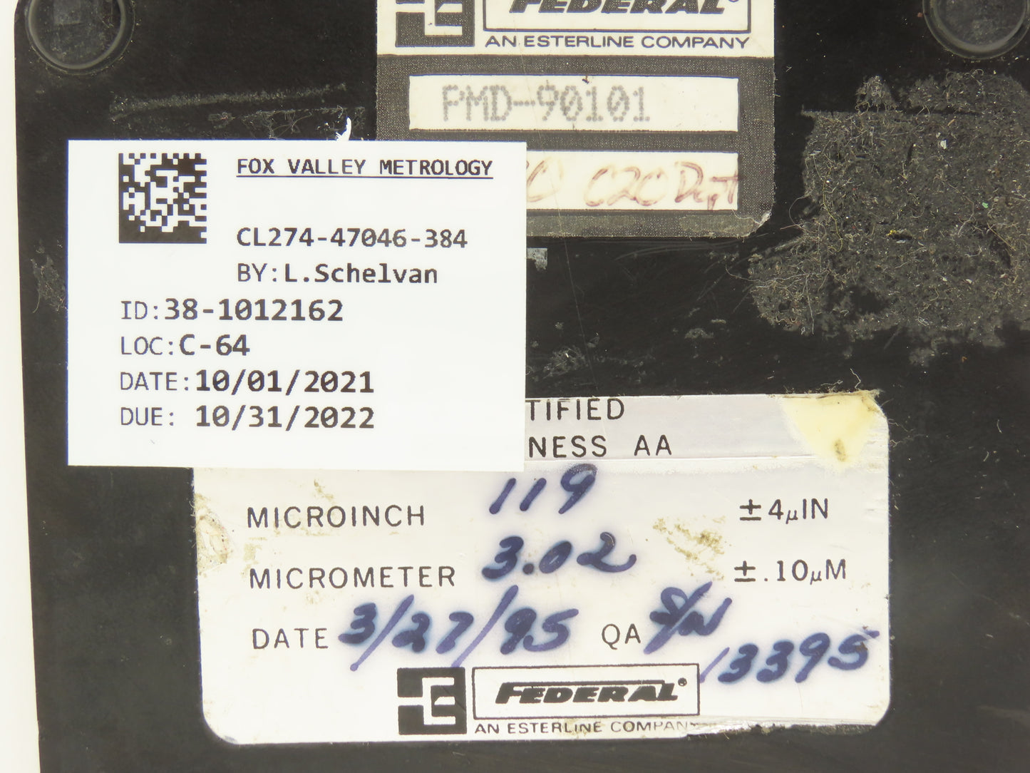 Mahr PMD-90101 Portable Surface Roughness Test Specimen Set of 5