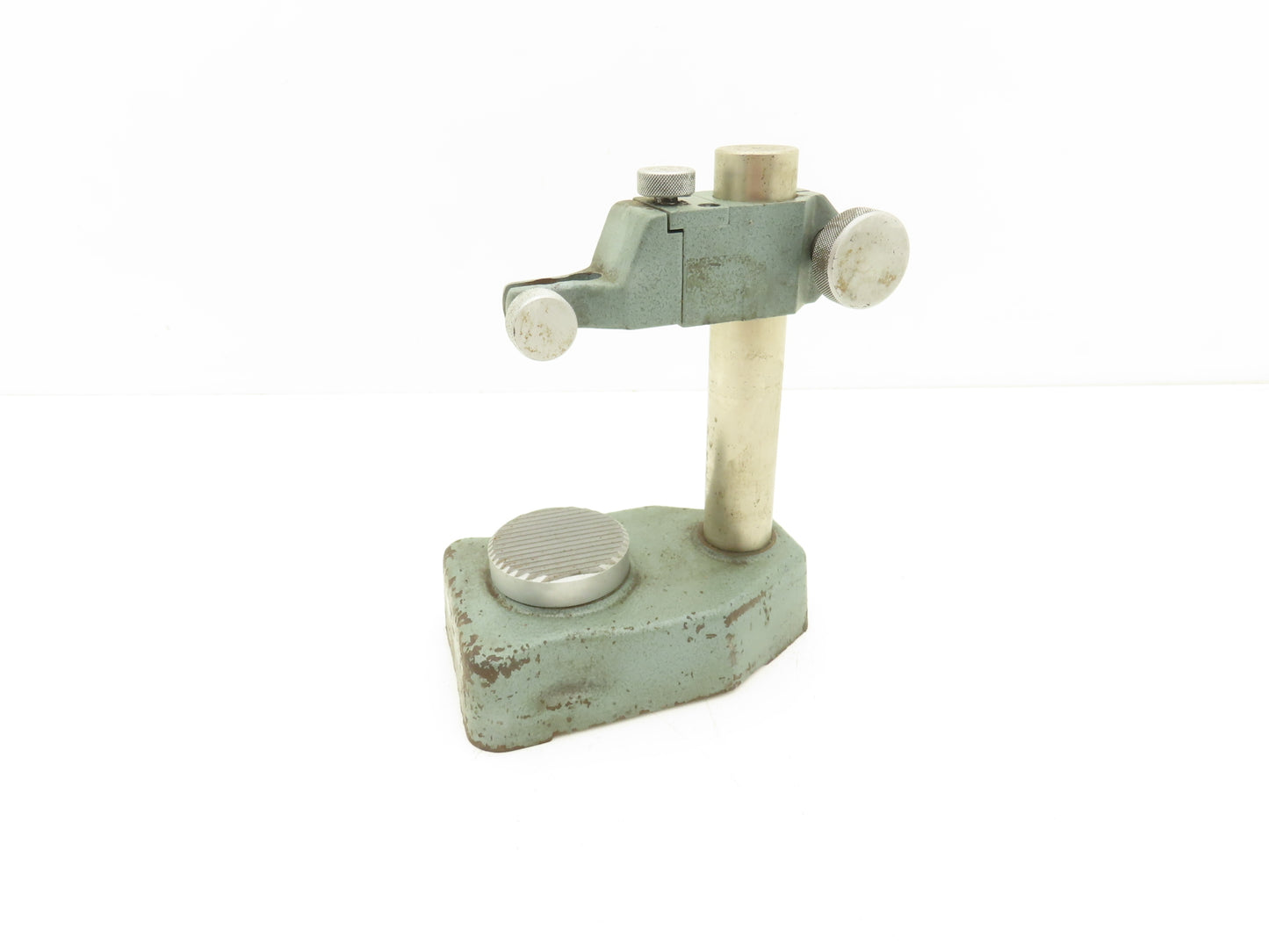 Mitutoyo 519-109 Indicator Transfer Stand Serrated Anvil 6-3/8"H Post 3/8" Stem