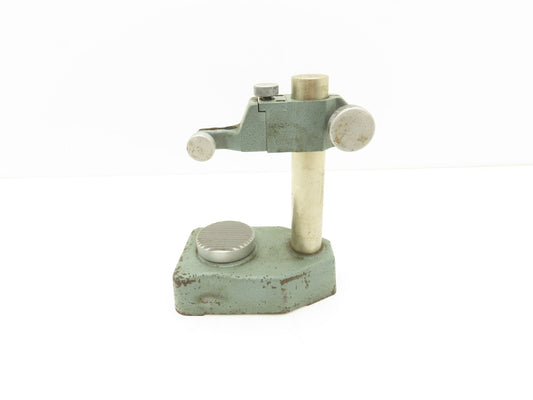 Mitutoyo 519-109 Indicator Transfer Stand Serrated Anvil 6-3/8"H Post 3/8" Stem