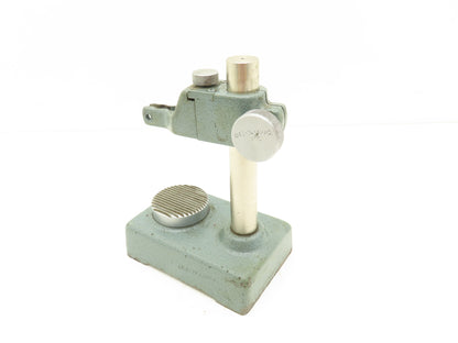 Mitutoyo 7003 Indicator Transfer Stand Serrated Anvil 6-3/8"H Post 3/8" Stem