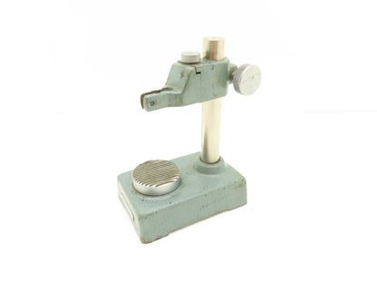 Mitutoyo 7003 Indicator Transfer Stand Serrated Anvil 6-3/8"H Post 3/8" Stem
