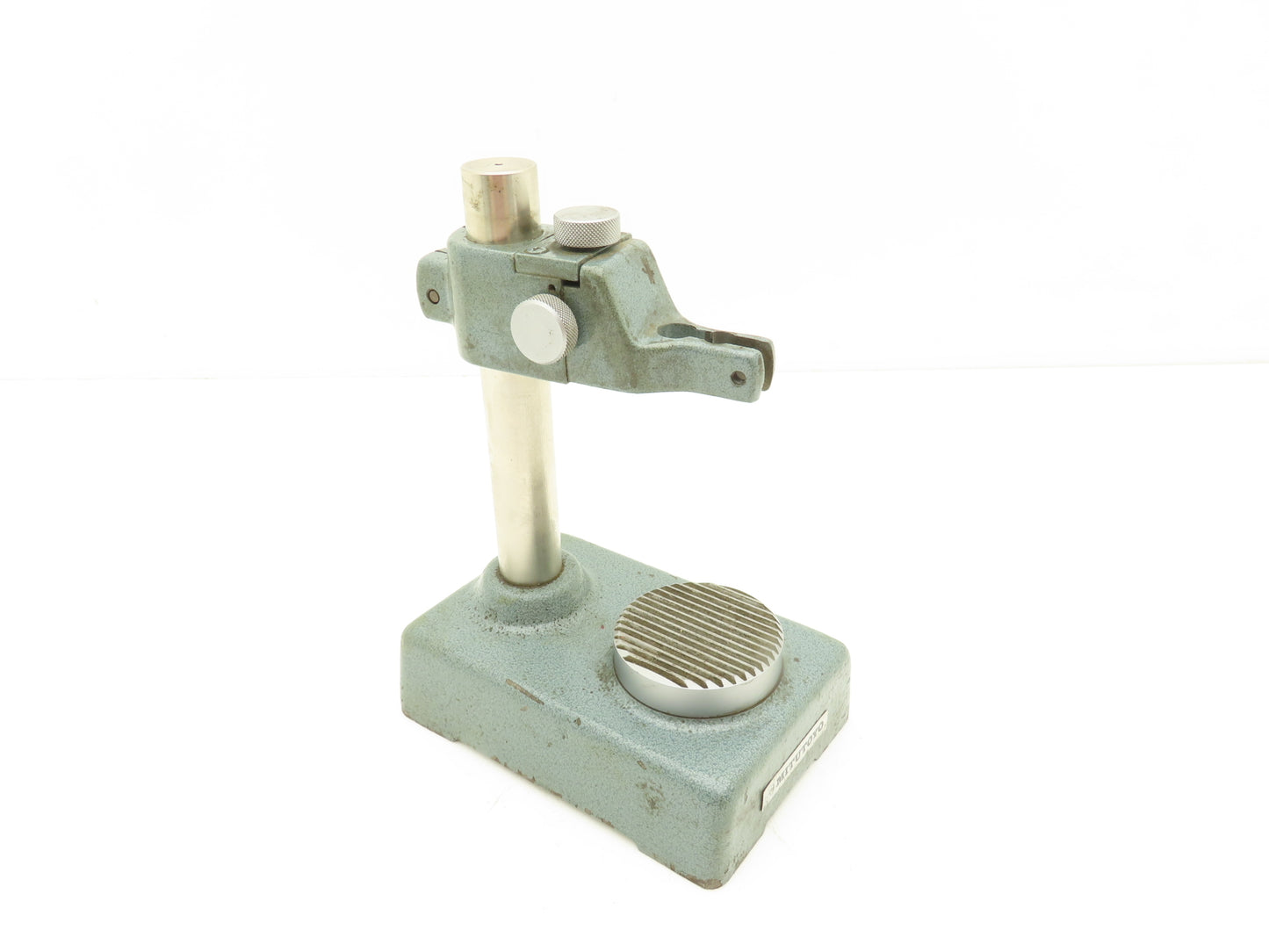 Mitutoyo 7003 Indicator Transfer Stand Serrated Anvil 6-3/8"H Post 3/8" Stem