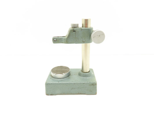 Mitutoyo 7003 Indicator Transfer Stand Serrated Anvil 6-3/8"H Post 3/8" Stem