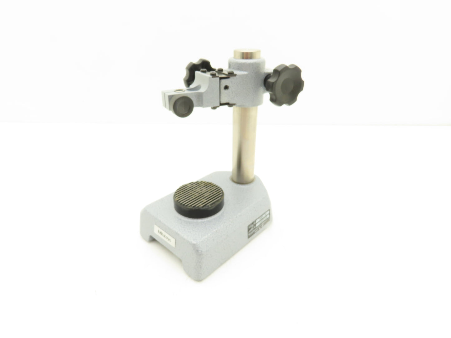 Mitutoyo 7001-10 Indicator Transfer Stand Serrated Anvil 6-3/8"H Post 3/8" Stem
