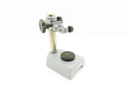 Mitutoyo 7001-10 Indicator Transfer Stand Serrated Anvil 6-3/8"H Post 3/8" Stem