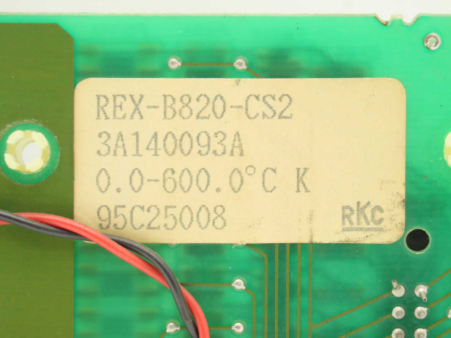 RKC Instrument REX-B820-CS2 Temperature Controller Circuit Board 0-600 Degrees C