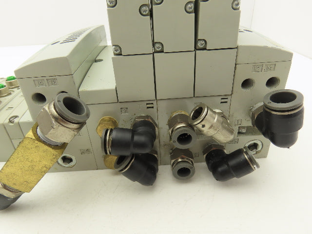 Numatics 4-Station DLR G3 4-Valve Manifold Assembly w/Comm Sub-Bus 24VDC