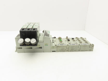 Numatics 4-Station DLR G3 4-Valve Manifold Assembly w/Comm Sub-Bus 24VDC