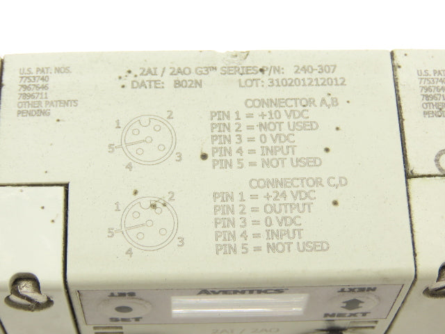Numatics 4-Station DLR G3 4-Valve Manifold Assembly w/Comm Sub-Bus 24VDC
