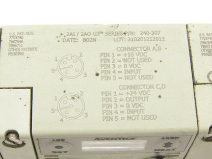 Numatics 4-Station DLR G3 4-Valve Manifold Assembly w/Comm Sub-Bus 24VDC