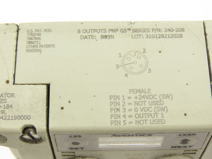 Numatics 4-Station DLR G3 4-Valve Manifold Assembly w/Comm Sub-Bus 24VDC