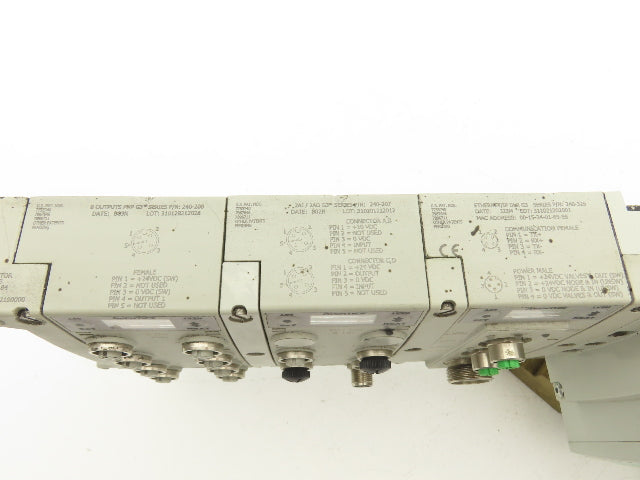 Numatics 4-Station DLR G3 4-Valve Manifold Assembly w/Comm Sub-Bus 24VDC