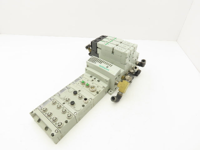 Numatics 4-Station DLR G3 4-Valve Manifold Assembly w/Comm Sub-Bus 24VDC