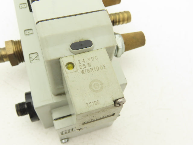 Aventics 353BB600M000061 2035 Series Sol-Pilot Valve 24VDC W/Manifold 5 Port