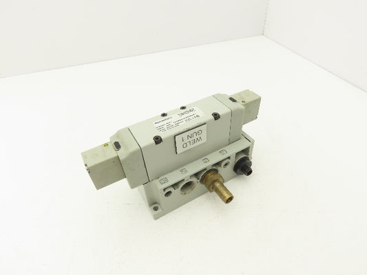 Aventics 353BB600M000061 2035 Series Sol-Pilot Valve 24VDC W/Manifold 5 Port