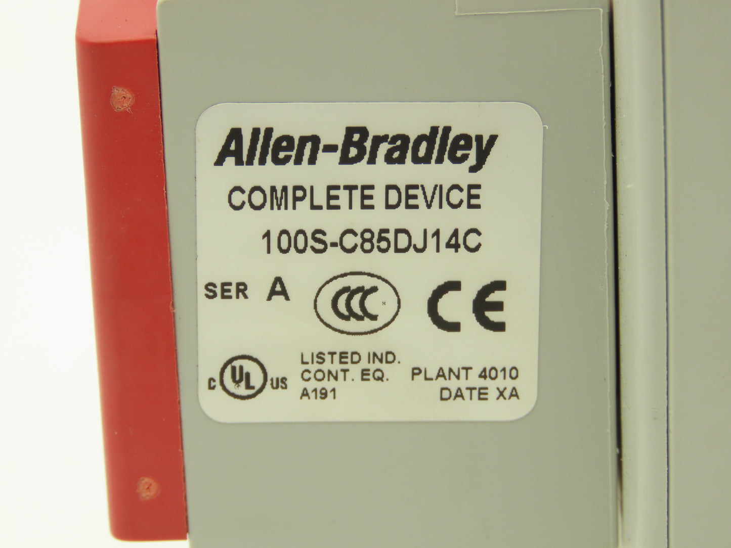 Allen Bradley 100S-C85DJ14C Safety DC Contactor Contact Block 24V Coil 600V 3PH
