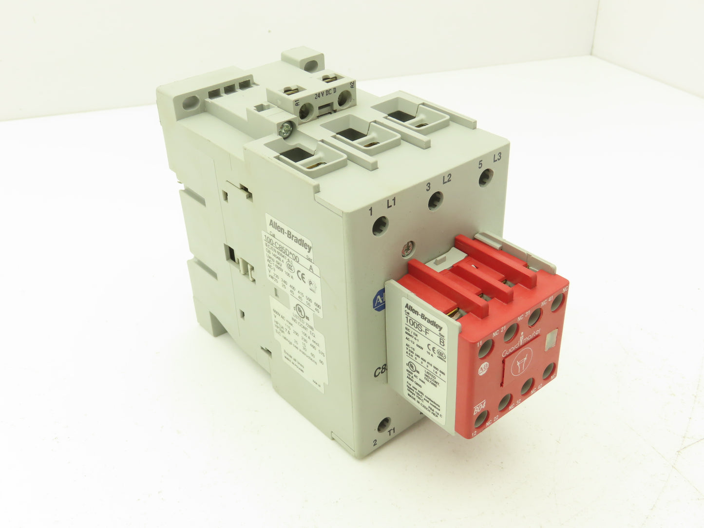 Allen Bradley 100S-C85DJ14C Safety DC Contactor Contact Block 24V Coil 600V 3PH
