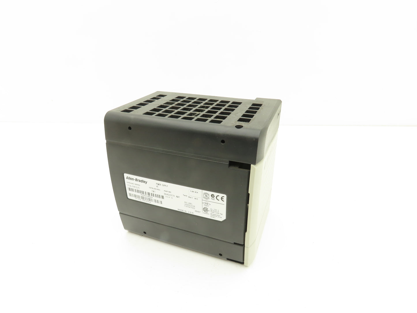 Allen Bradley 1756-PA72 ControlLogix PLC AC Power Supply Module 1756-PA72/C