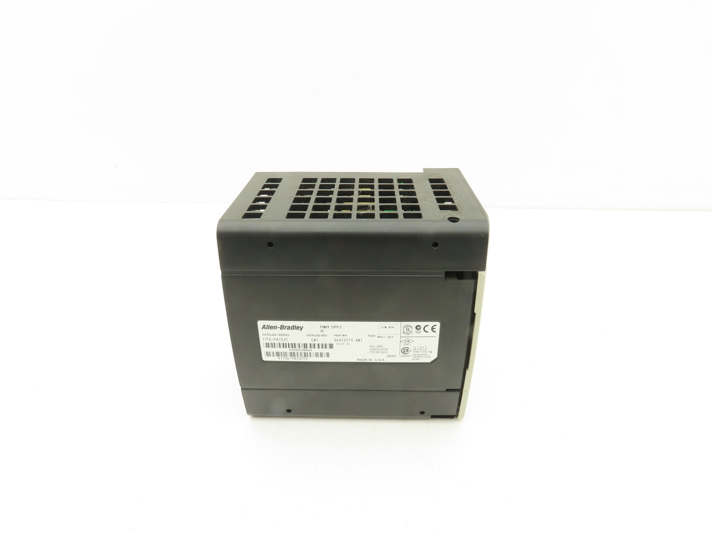 Allen Bradley 1756-PA72 ControlLogix PLC AC Power Supply Module 1756-PA72/C