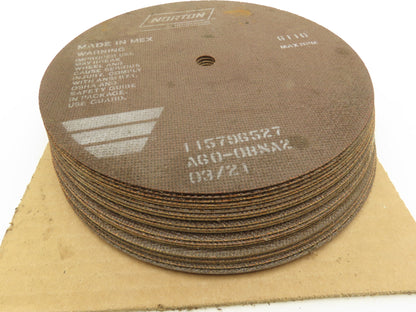 Norton Abrasives 66253149317 Cutoff Wheel 10 " x  .060" x 5/8" Box of 25