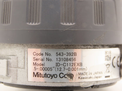 Mitutoyo 543-392B Absolute Digimatic Indicator Gage 0.5"-.00005" 12.7mm C112EXB