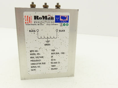 RoMan RGR 24/4-1099 Grounding Reactor 3-Wire #4 AWG 24V Welding Transformer