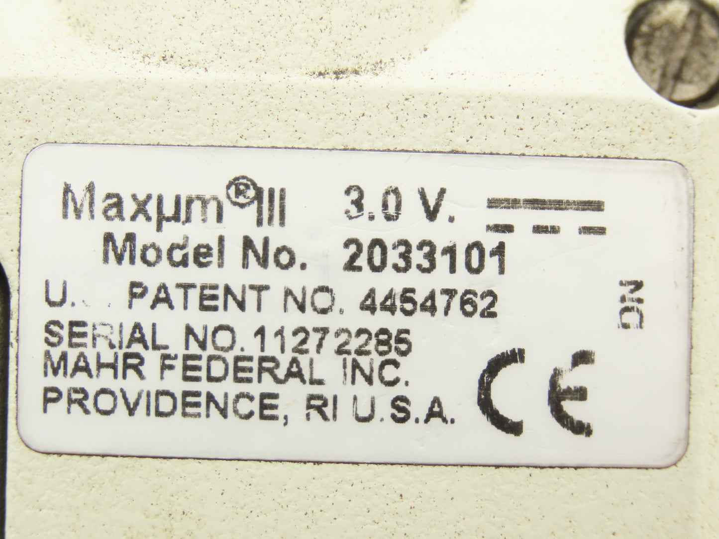 Mahr Federal 2033101 Maxum III Digital Comparator Indicator Gage