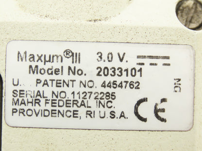 Mahr Federal 2033101 Maxum III Digital Comparator Indicator Gage