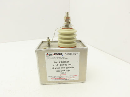Ajax Tocco 000651 Capacitor Induction Heating .01uF 20,000 VDC 10A rms @ 60HZ