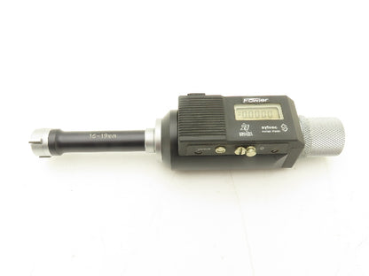 Fowler Sylvac Holemike Digital Micrometer 3pt Bore Gage 16-19mm Range .623-.748"